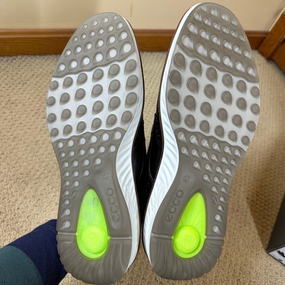 Ecco St. 1 Hybrid Men's Black Leather Wingtip Derby sz 11-11.5 PHORENE Midsole - Picture 6 of 8